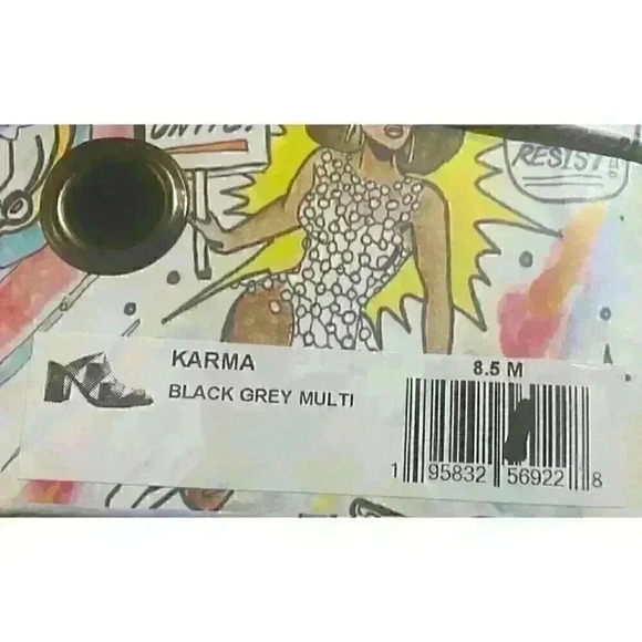 Jeffrey Campbell NEW In Box Size 8.5 Karma Mules Black Grey Multi - Picture 4 of 8